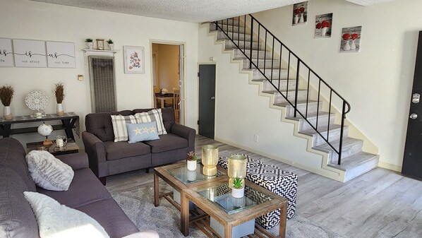 2 story townhouse. Main common area