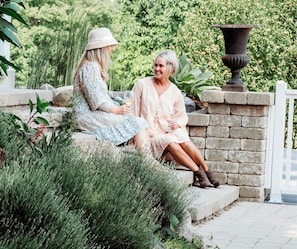 Guests enjoying the porch 
