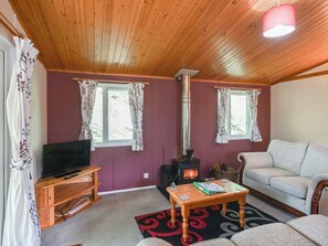 Living area | Garth Holiday Park - Cabin 32 - Garth Caravan Park, Newtown