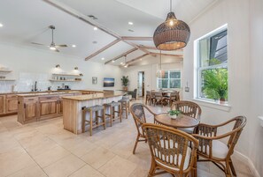 Kitchen is large enough to host your entire family.