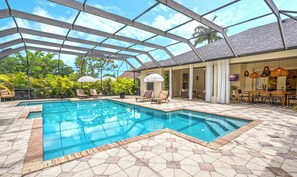 Pool Sanctuary - Large private heated pool with southern exposure.