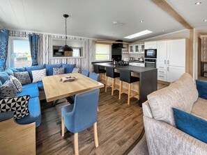 Open plan living space | Sea View 82 - Bonnie Escapes, Southerness