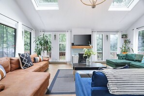 Living room from stairs view