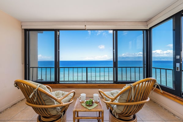 Maui Kai 808 lanai with view 1