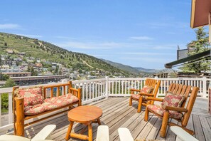 Upper deck: Impressive views of Main Street and Park City Mountain Resort