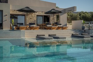 The pool also features an alarm system.