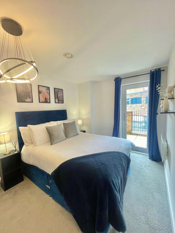 Generous Double Sized Bedroom with access to the Outdoor Balcony.