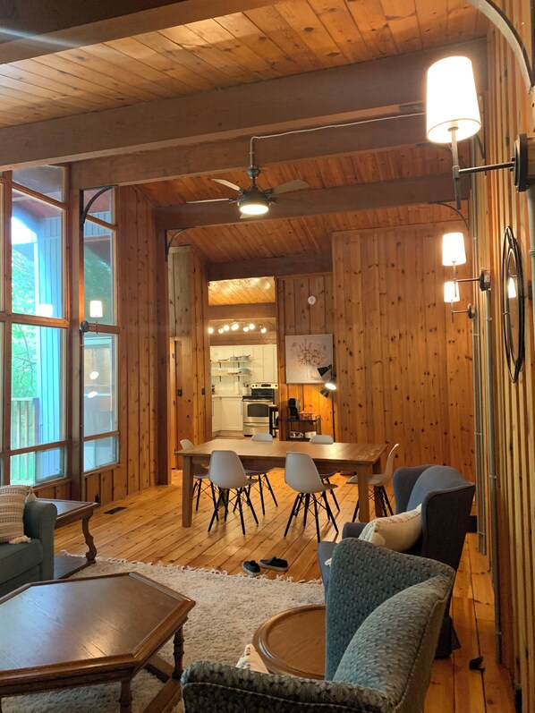 Living Room, Dinning Area looking into kitchen
