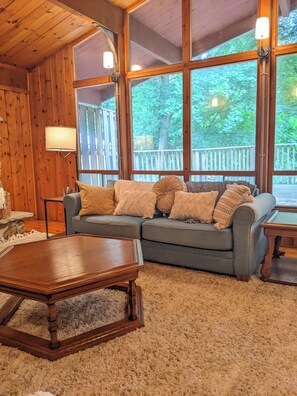 living room looking out over back yard