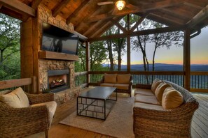 Back Porch with Fireplace (1)