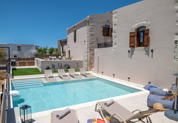 Private salted pool which can be heated upon request!