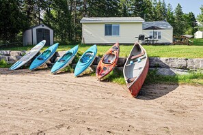 Kayaks, Paddle Boards, Peddle Boats  & Lifejackets Included with Your Stay