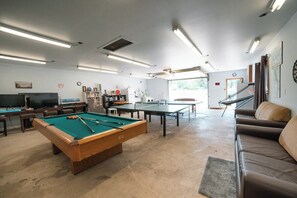 Rec Room with Pool, Air Hockey, Table Tennis & All Games and Toys  Available for All Guests During Their Stay 