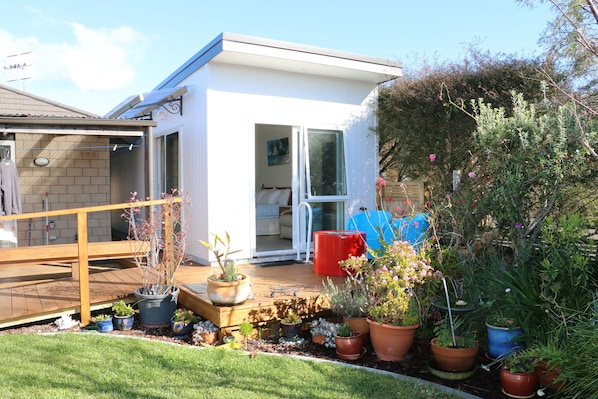 Self contained cabin sleepout. 