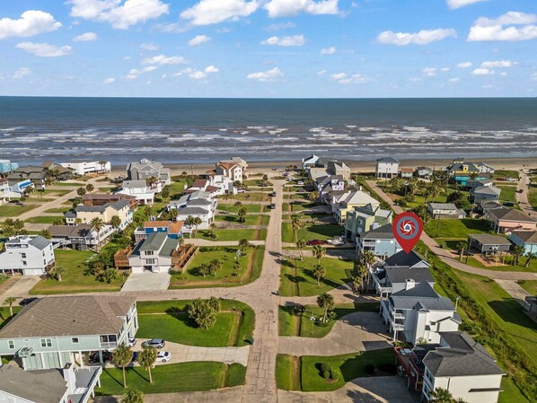 The view of the home from the sky!