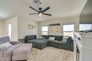 Living Room | Fireplace | Smart TV