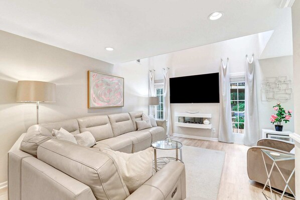 Spacious Reclining Sectional & Smart TV