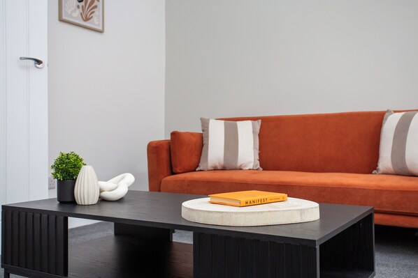  Relax on our vibrant, colorful couch, adding a pop of color and a touch of personality to the space.