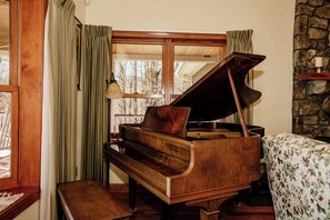 piano in living room