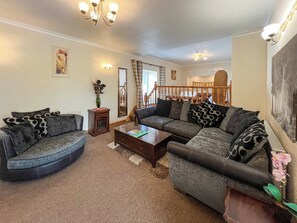 Living area | Carty Cottage - Barrhill Farm Holidays, Newton Stewart