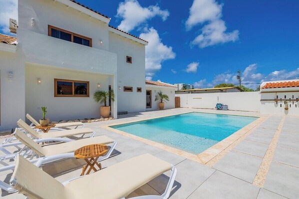 Dive into relaxation and make a splash in our refreshing pool! Your perfect getaway awaits.