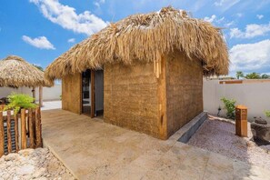 Palapa Suite w/King-size bed and Private Bathroom
Indulge in luxury at our Palapa Suite with a king-size bed and private bathroom. Your serene escape starts here.