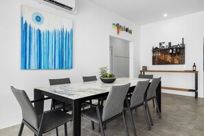Dining room
Savor every moment in our inviting dining area. Where meals become memories, and every gathering is a celebration of togetherness.
