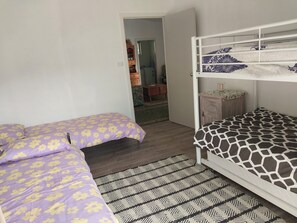 bedroom 2 with 4 singles and trundle bed if needed 