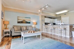 Living room with sleeper sofa