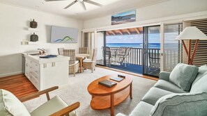 Kiahuna Plantation #6 - Ocean View Living Room - Parrish Kauai