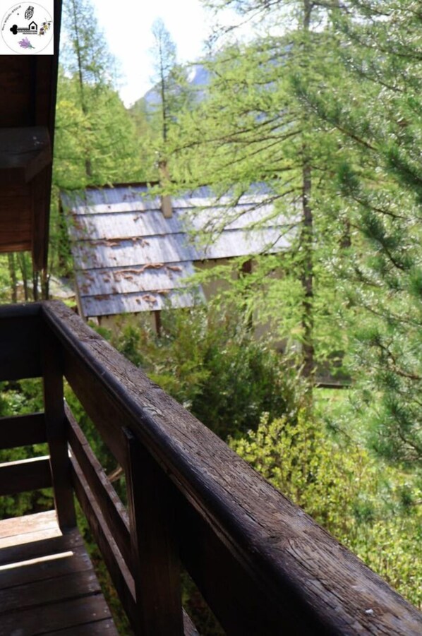 vue du balcon de la chambre double
