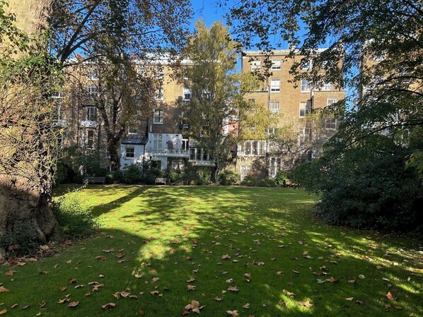 On of three lawns in Communal Garden