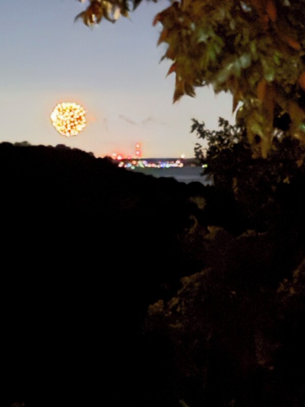 FIREWORKS FROM THE BACK DECK