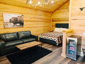 Bedroom in treehouse cabins