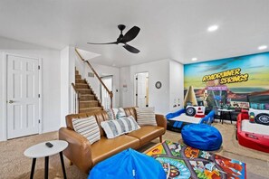 Fur downstairs play/sleep area for the kids
