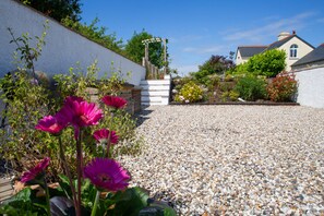 Large gravel parking area