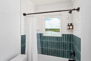 Shower with water view