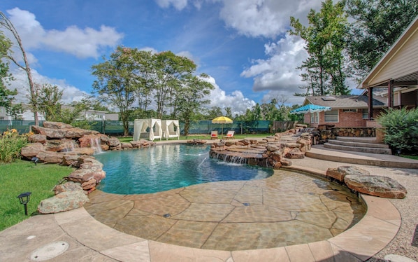 Soak u the sun in our pool