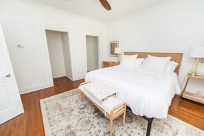 King Master Bedroom on main floor with private bathroom