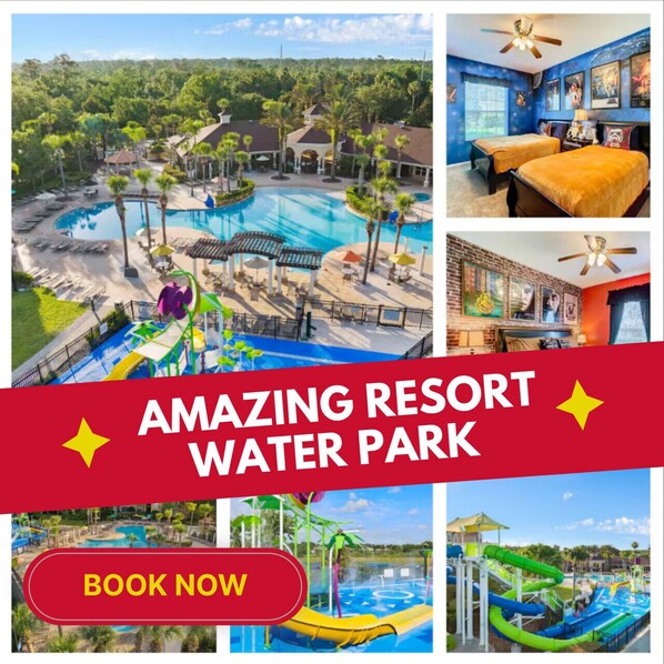 Welcome to our fun-filled home, featuring exciting themed rooms and full access to amazing resort amenities!