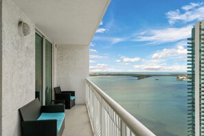 Balcony with ocean views