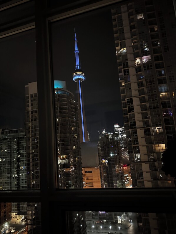 Bedroom and balcony view