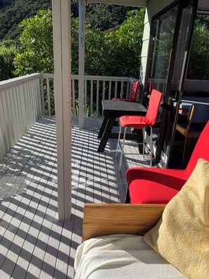 Plenty of seating on the deck.
