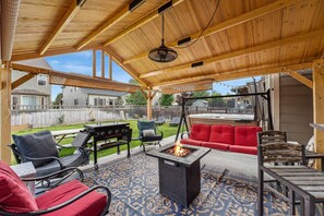 You will enjoy the large backyard