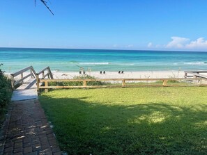 private beach access