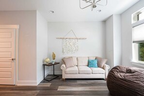 Charming Living Room with comfy sofa