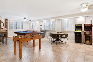 Awesome game room in the basement!