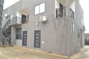 Back stairs.access to unit