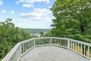 Upstairs view deck