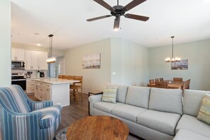 The open-concept Main Level is perfect for relaxing as a family.